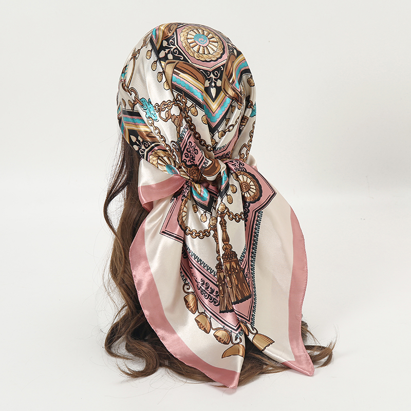 Women'S Fashion Headbands - Satin Square Scarf Women Muslim Hijab