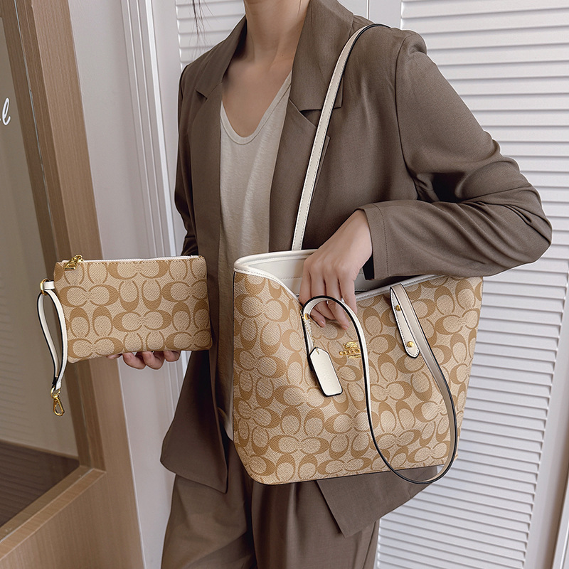 Women Fashion Drawing - Luxury Designer Women's Shoulder Bag Large