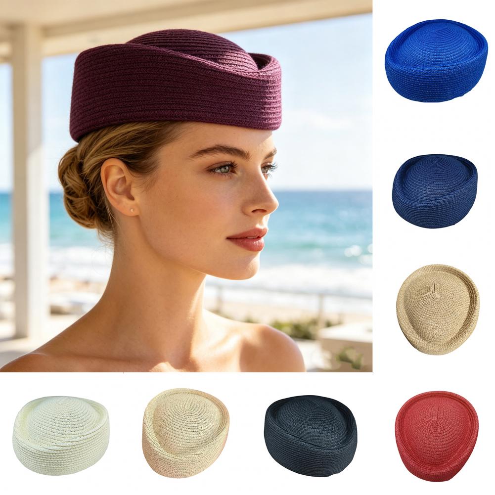 Straw Hat Summer - Beret Hat UV Protection Summer Straw