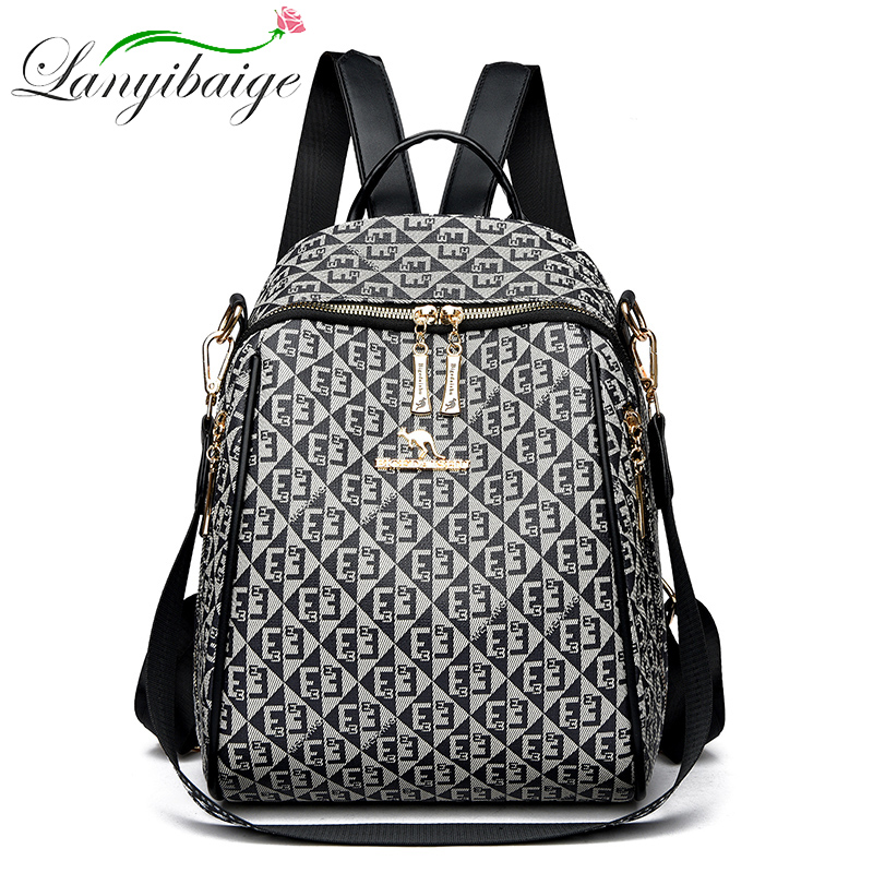 Women Fashion Drawing - 2024 New Fashion Retro Women's Backpack