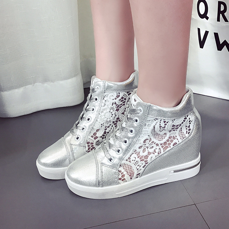 Women'S Fashion Tennis Shoes - Comemore Platform White Sports Women's Summer