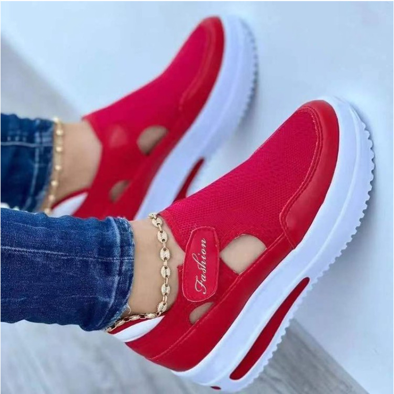 Women'S Fashion Tennis Shoes - 2026 New Red Women Sneakers Casual