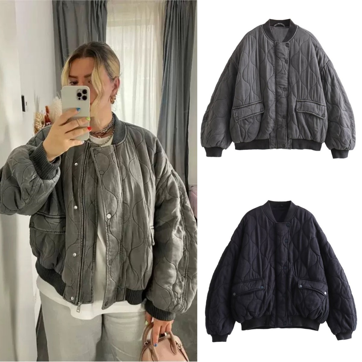 Women'S Fashion Quilted Jacket - ETJ 2025 Women's New fashion vintage