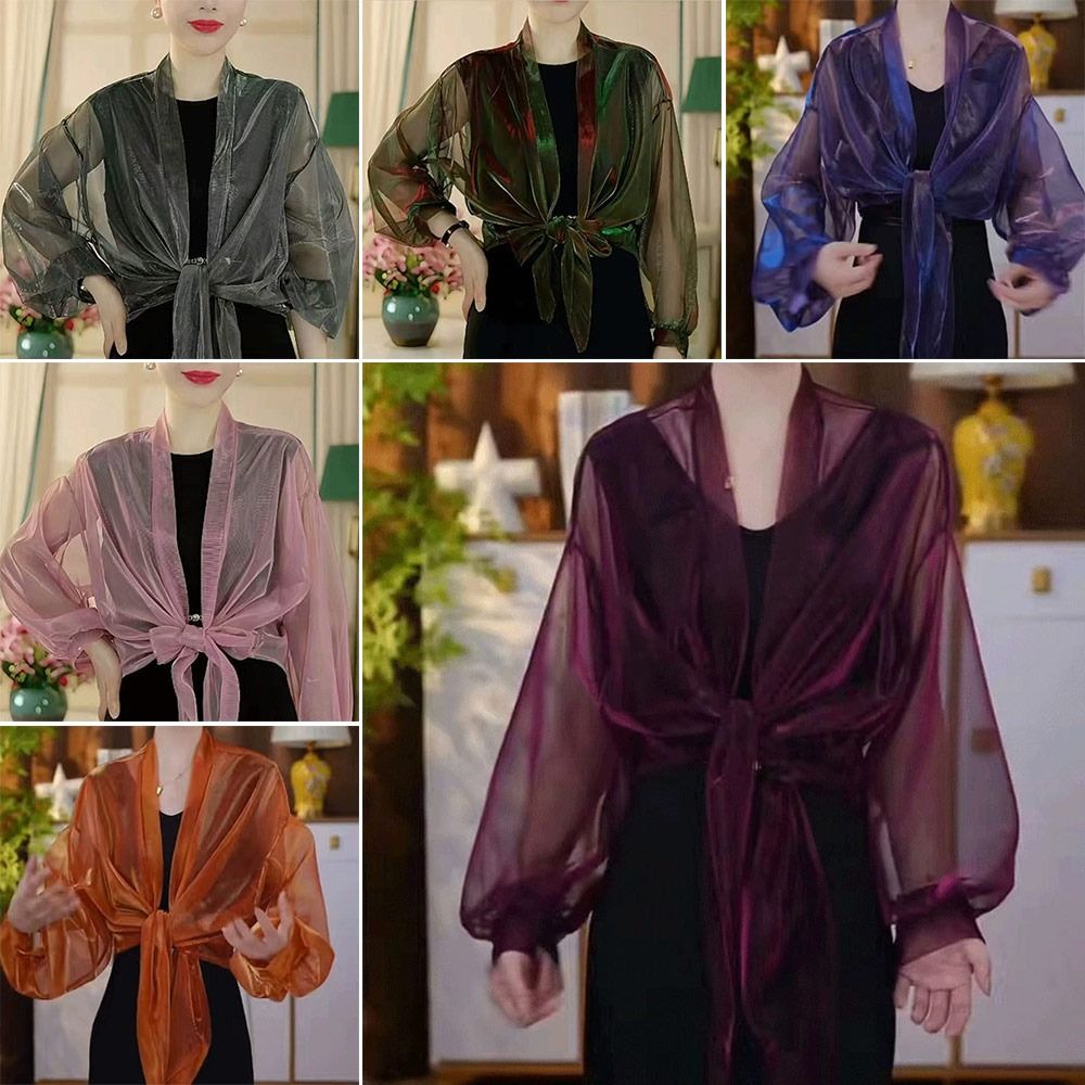 Women'S Fashion Knitwear - Fashion Thin Tulle Shawl Sunshade Sunscreen