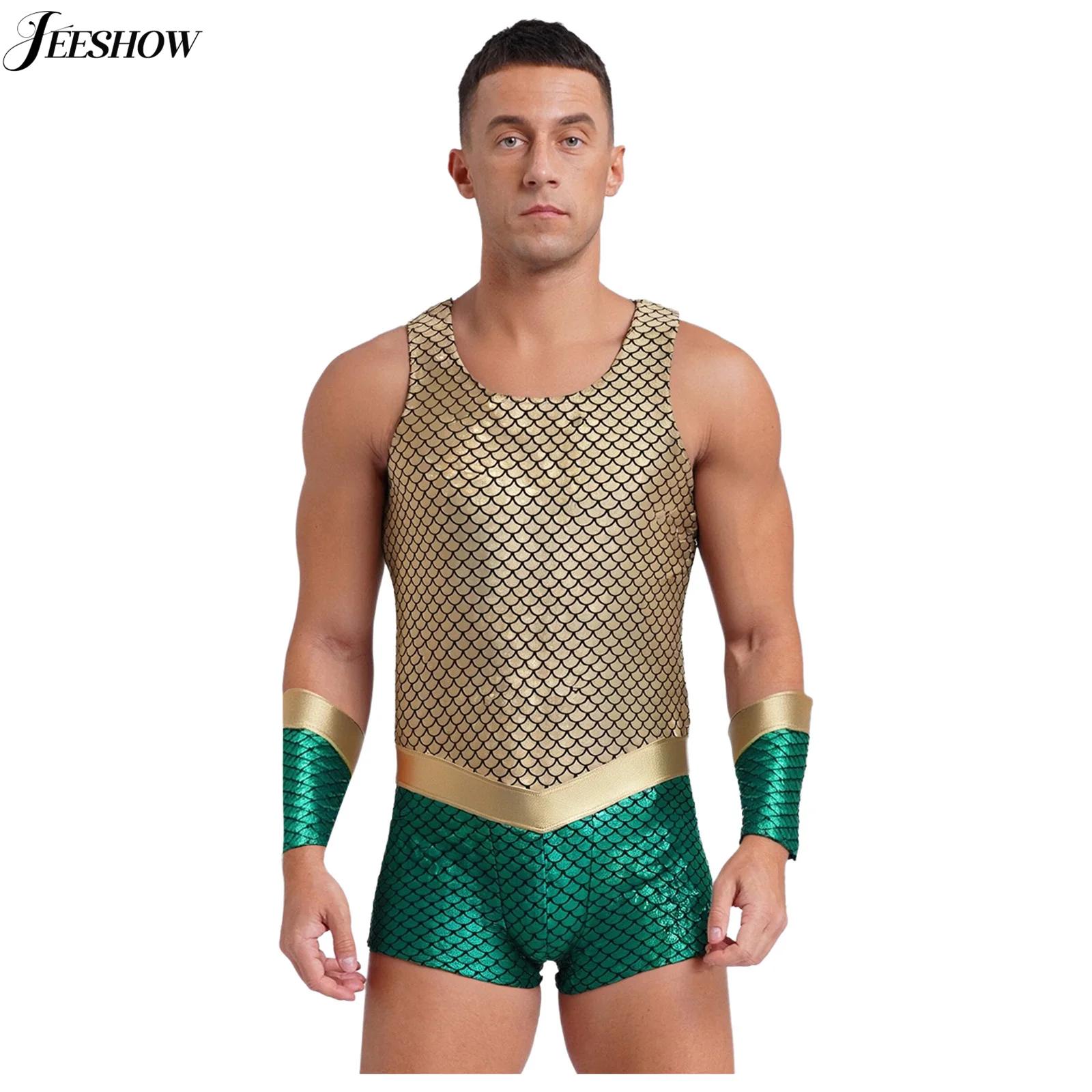 Sleeveless Jumpsuit - Mens King of the Sea Costume