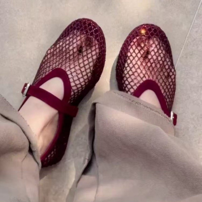 Women'S Fashion Sandals - Hollow Rhinestone Baotou Sandals Women 2026