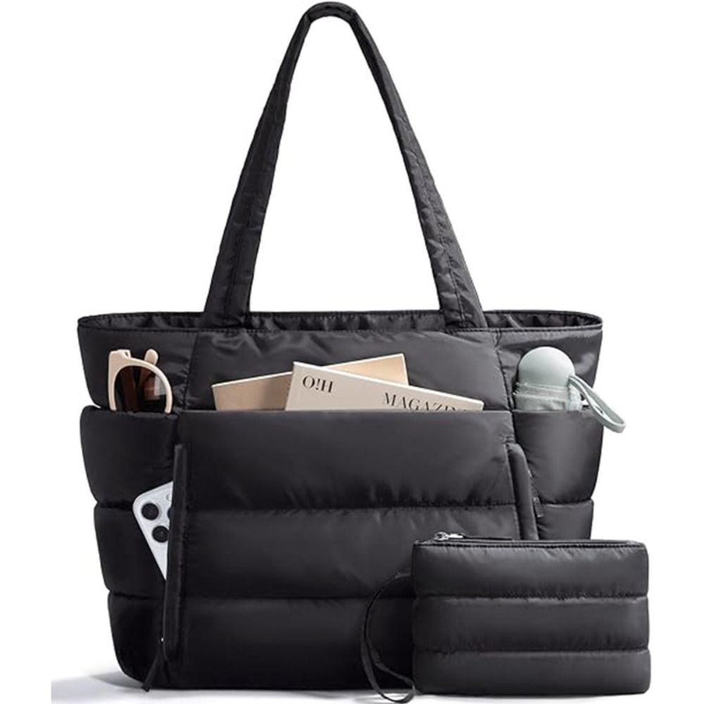 Coin Purse Women - Large Capacity Puffer Tote Bag for