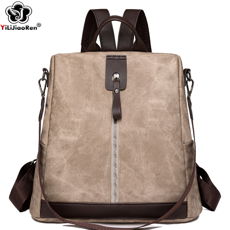 Women Fashion Drawing - Fashion Anti-theft Backpack Female High Quality