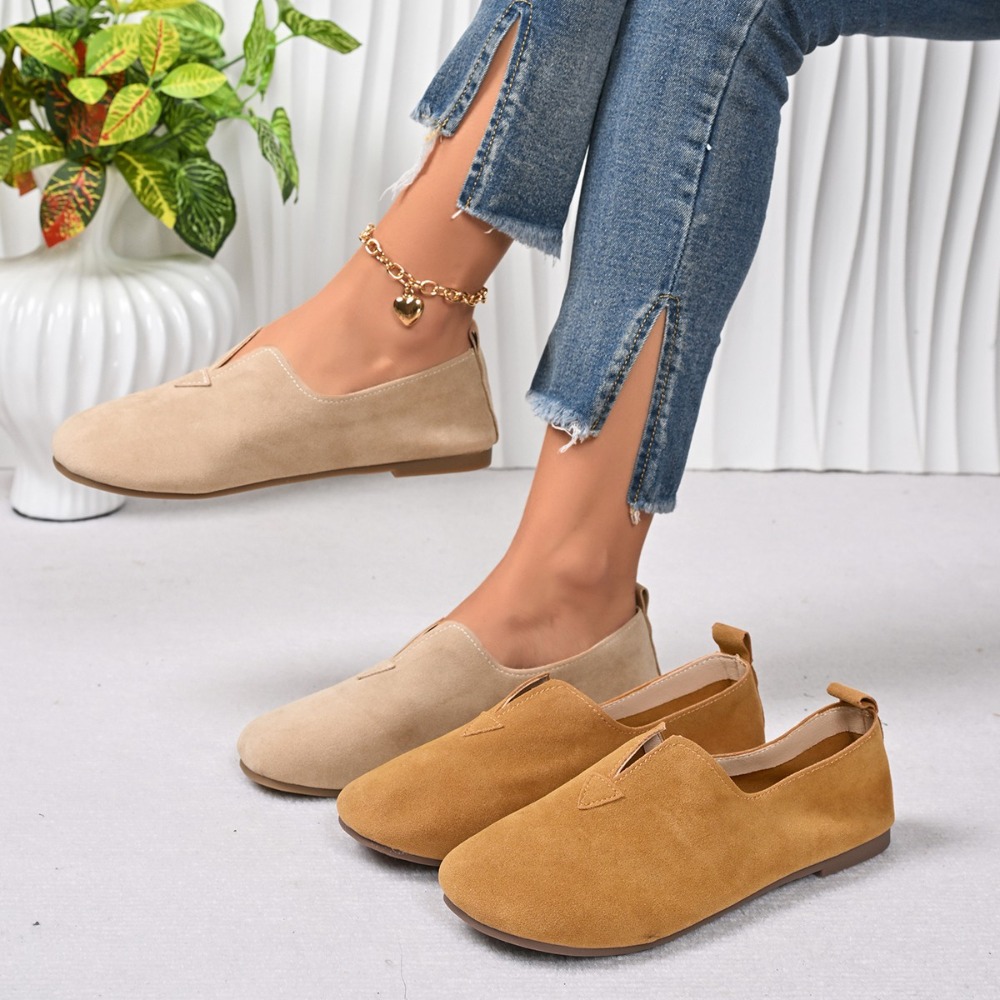 Women'S Fashion Quick Delivery - Women's Flat Shoes Slip-on Round Toe
