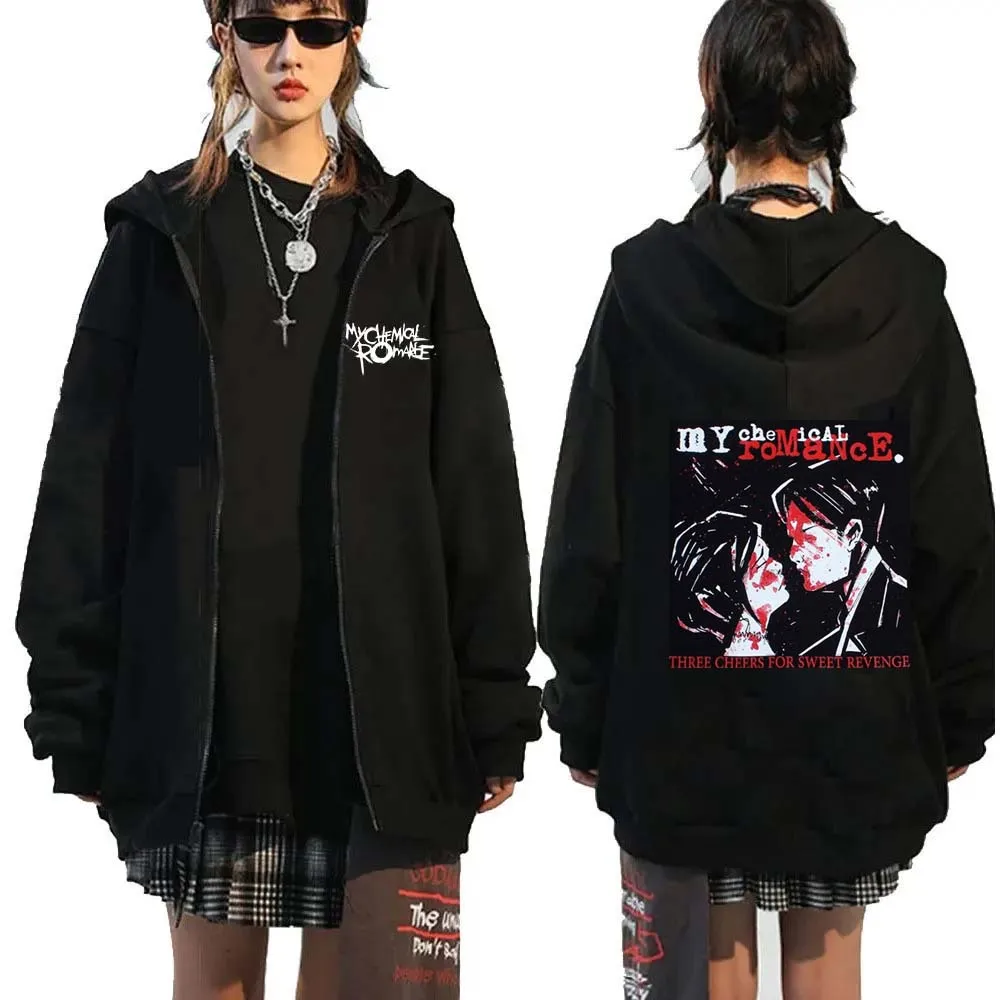 Women'S Fashion Zip Up Hoodies - Rock Band My Chemical Romance Mcr