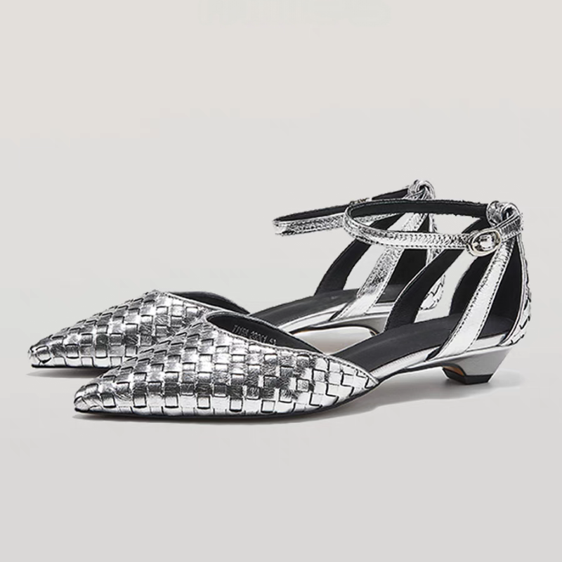 Women'S Fashion Brand Shoes - Pointed Toe Low Heels Women Elegant
