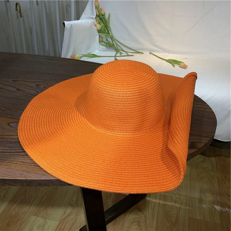 Orange straw hat 25cm super bi - огляд і ціна Straw Hat Summer