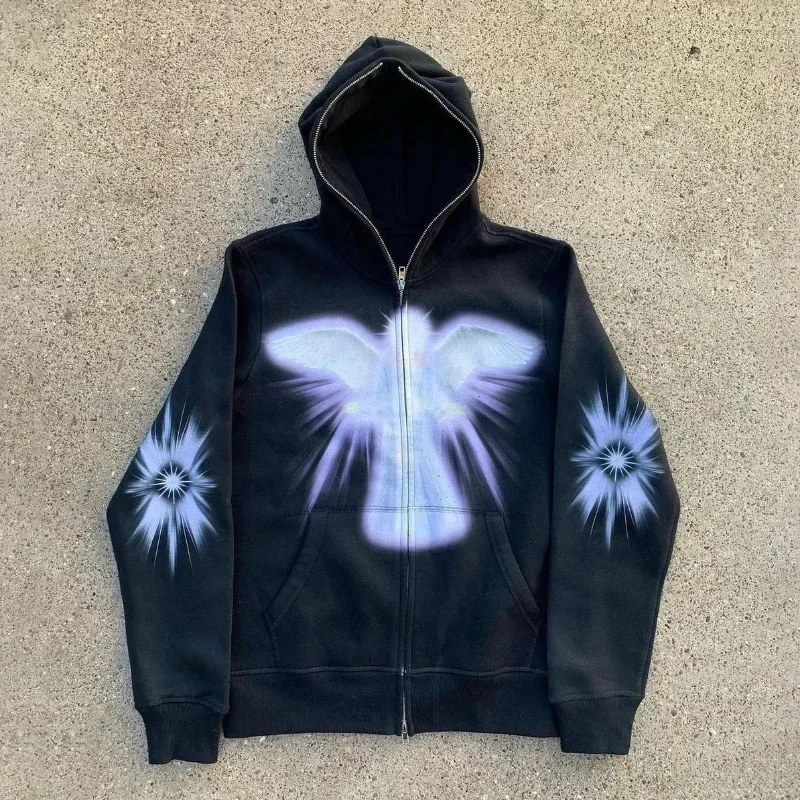 Women Men Y2K Fashion Hoodie L - огляд і ціна Women'S Fashion Zip Up Hoodies