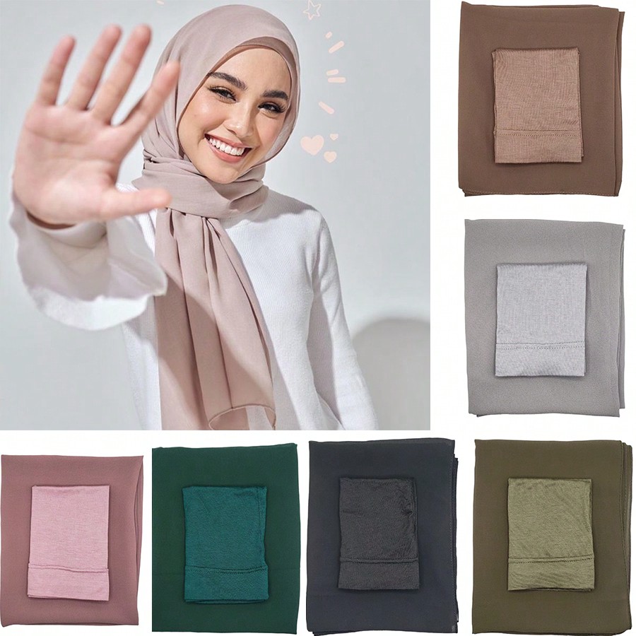 2Pcs/Set Women's Hijab Scarf A - огляд і ціна Women Fashion Youtube