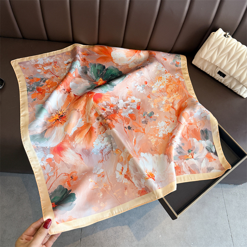2026 New Floral Print Silk Squ - огляд і ціна Women Fashion Necktie