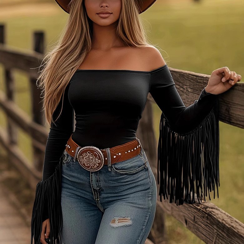 Women Clothes Blouse Fringe De - огляд і ціна Women Fashion Styles