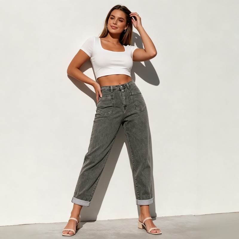 Women Plus Size American High  - огляд і ціна Women Fashion Jeans