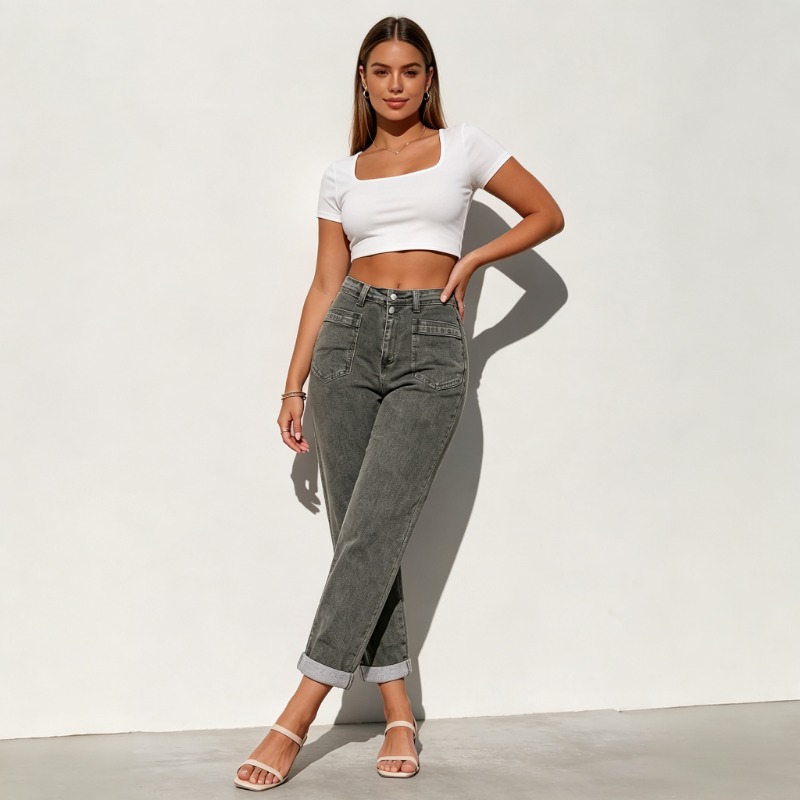 Women Plus Size American High  - огляд і ціна Women Fashion Jeans