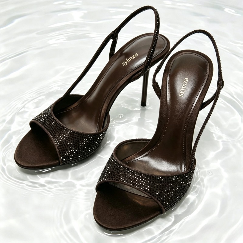 Fashion Crystal Detail Slingba - огляд і ціна Women'S Fashion Brand Shoes