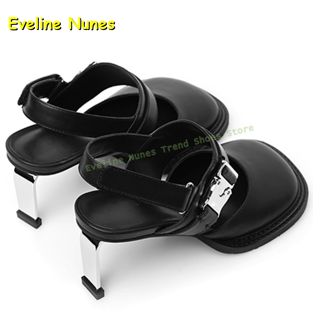 Women's Black Square Toe Buckl - огляд і ціна Women'S Fashion Sandals