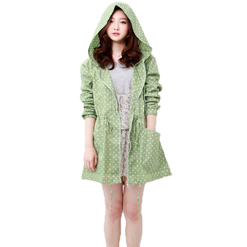 Fashion Dot Print Women Rainco - огляд і ціна Women'S Fashion Raincoat
