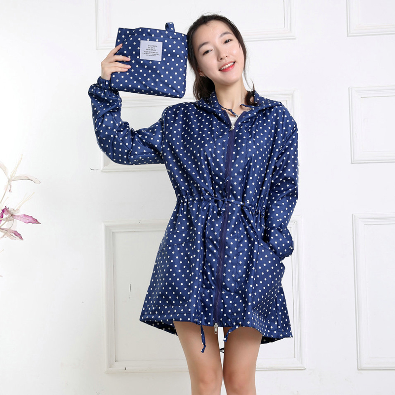 Fashion Dot Print Women Rainco - огляд і ціна Women'S Fashion Raincoat