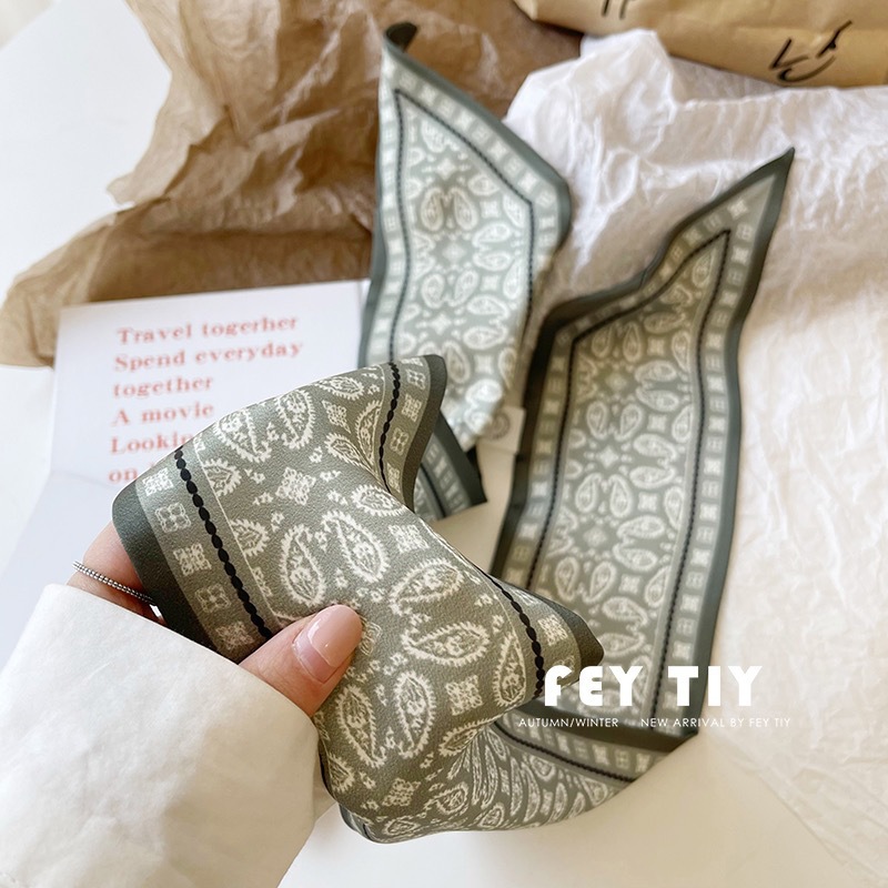 Set Series Silk Satin Scarf Wo - огляд і ціна Women Fashion Necktie