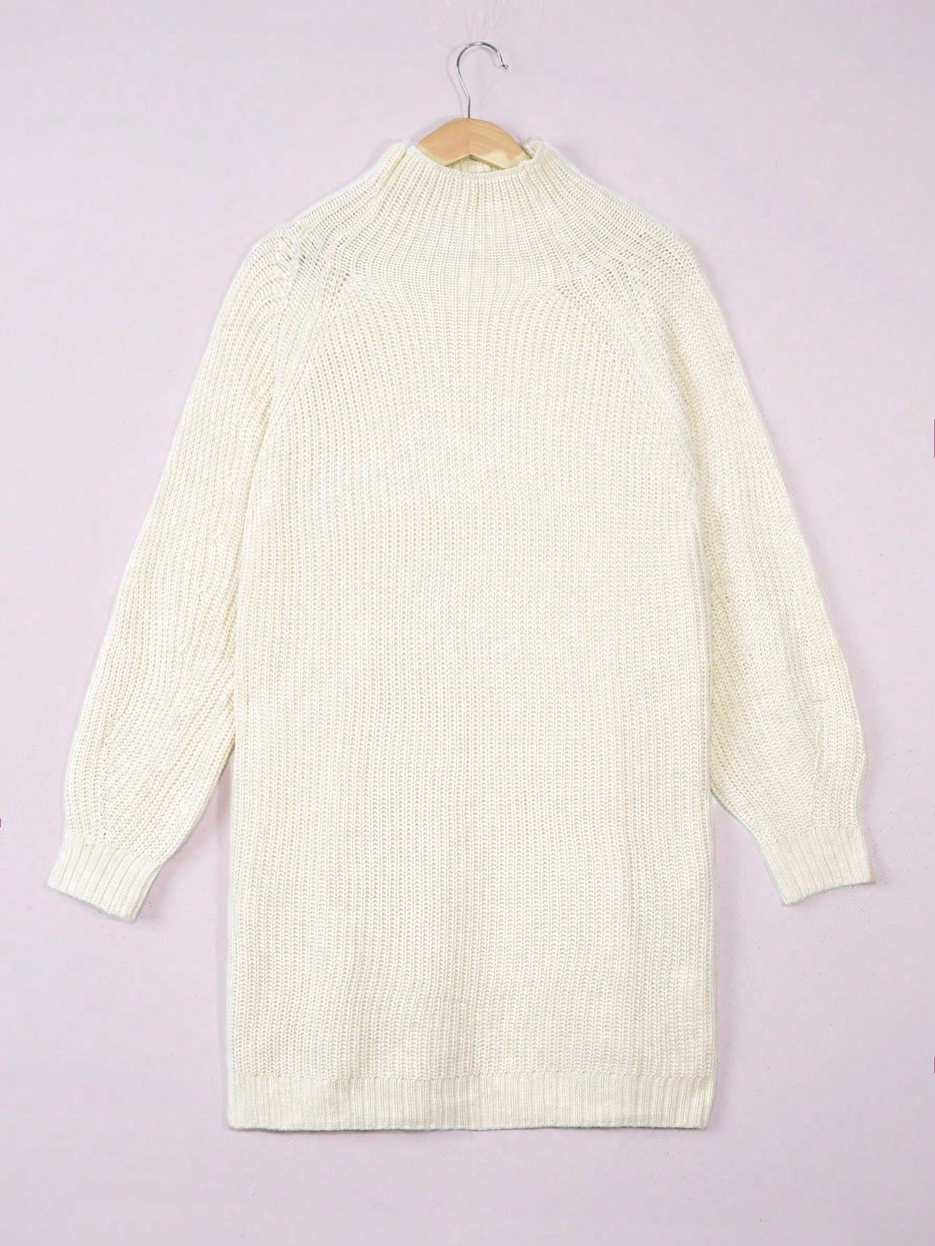 Plus Size Knitted Dress Women  - огляд і ціна Ribbed Knit Sweater