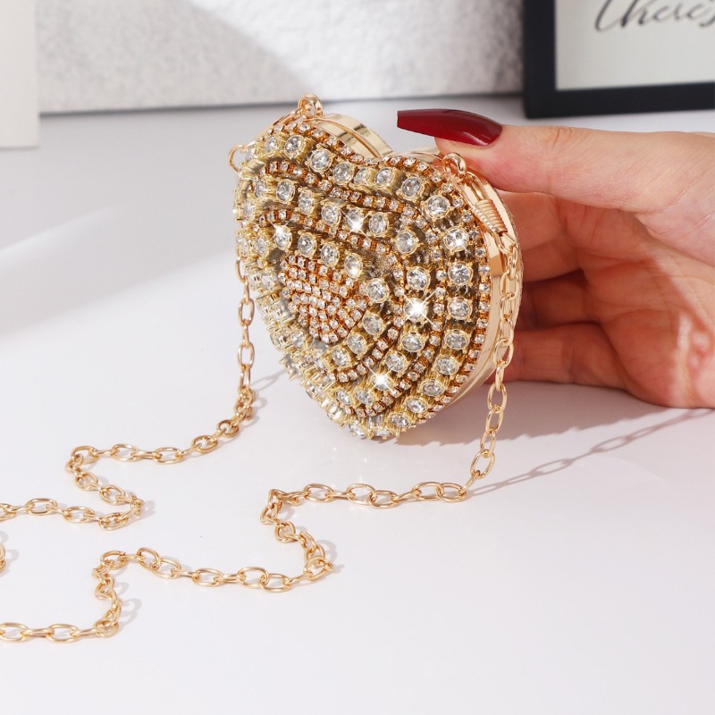 Mini Heart-shaped Diamond Sett - огляд і ціна Coin Purse Women