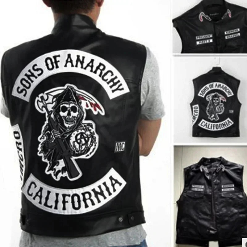 ABC123Leather Men Motorcycle C - огляд і ціна Sleeveless Jumpsuit