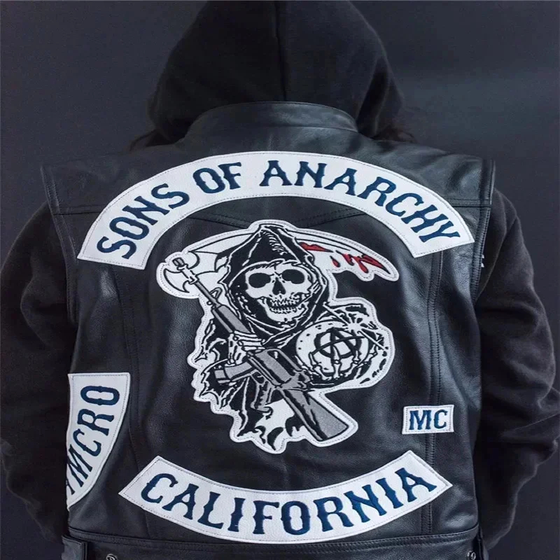 ABC123Leather Men Motorcycle C - огляд і ціна Sleeveless Jumpsuit