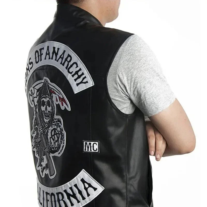 ABC123Leather Men Motorcycle C - огляд і ціна Sleeveless Jumpsuit