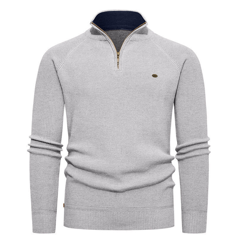 Men's Light Blue Ribbed Knit H - огляд і ціна Ribbed Knit Sweater