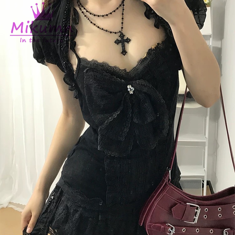 Mikumn Gothic Lolita Black Lac - огляд і ціна Women'S Fashion Knitwear
