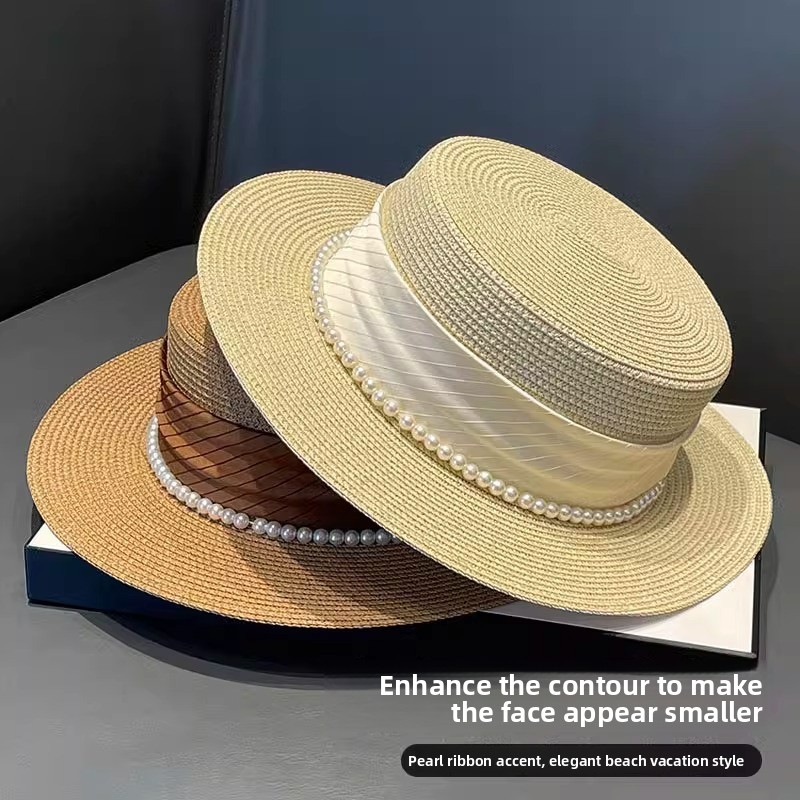 2025 New Style Hat Retro Flat  - огляд і ціна Straw Hat Summer