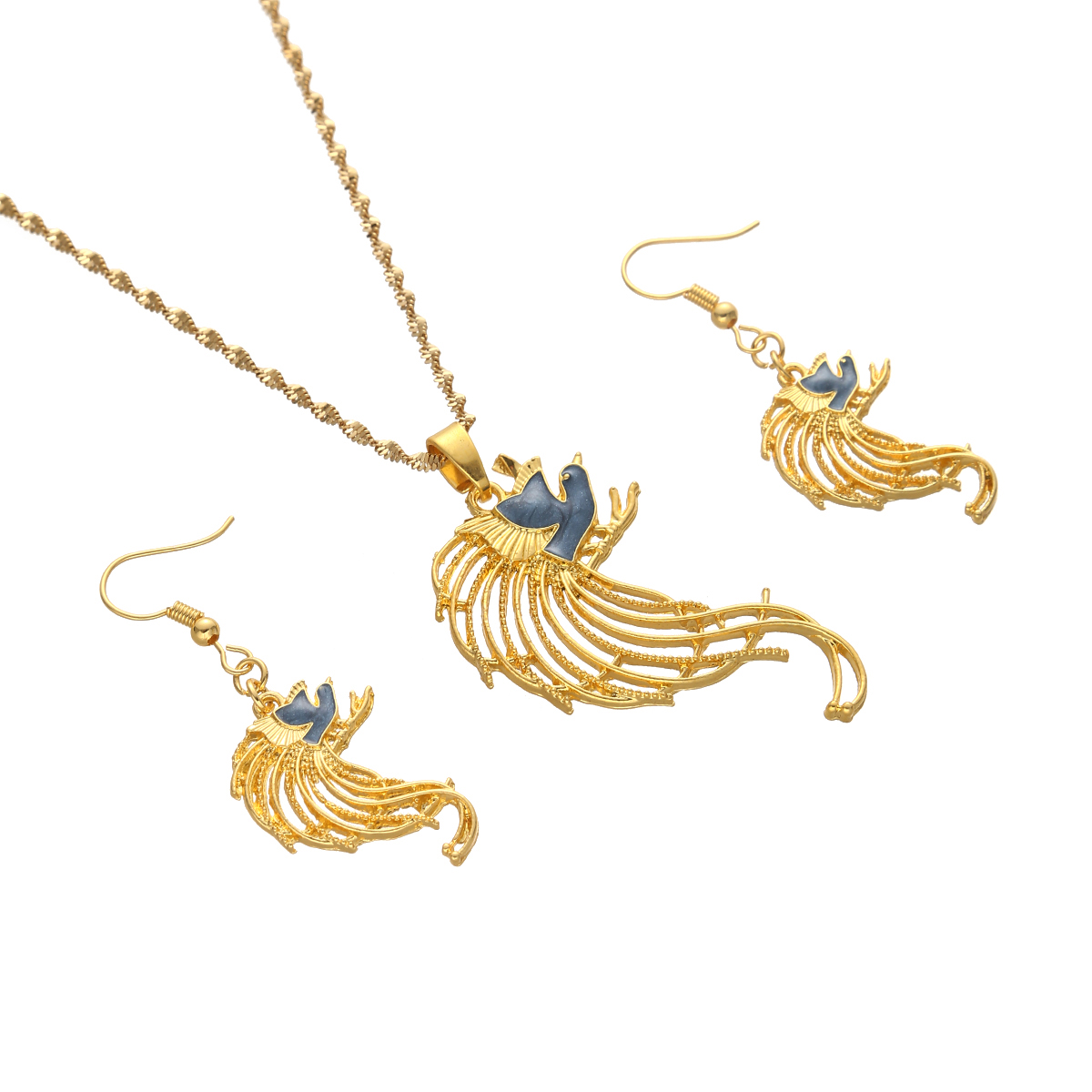 Bird Necklace Earrings Set for - огляд і ціна Women Fashion Png