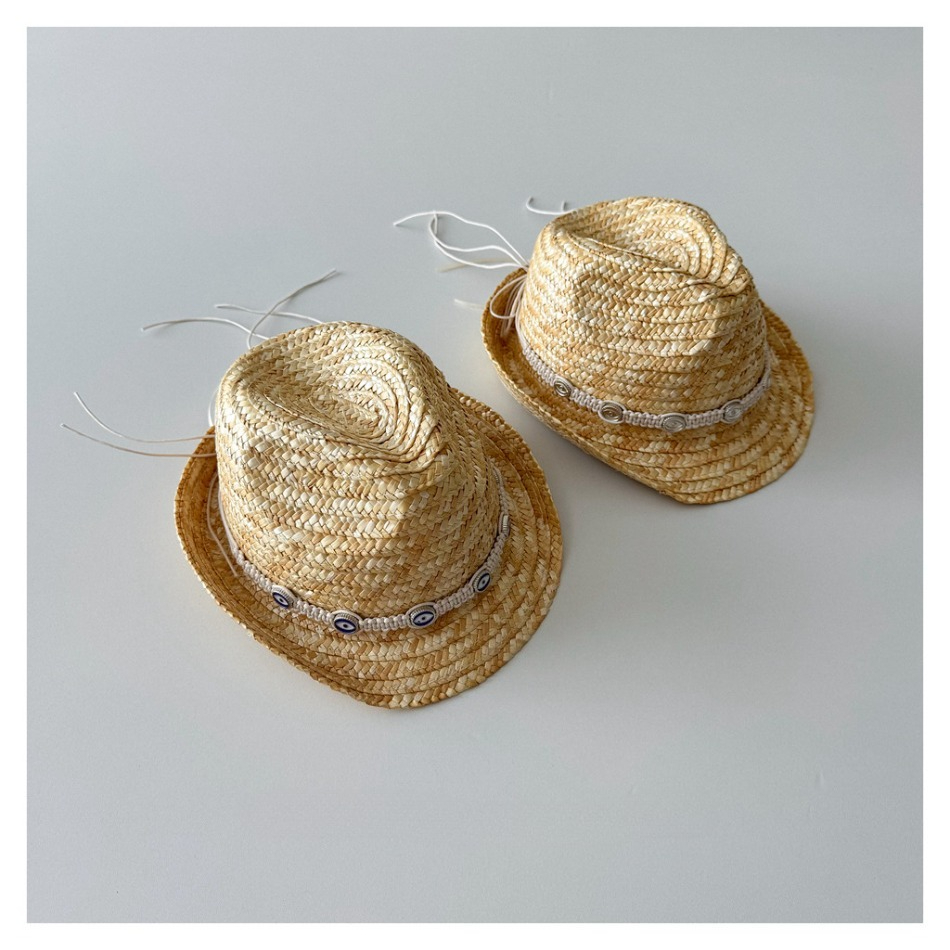 Kids Natural Straw Fedora Hat  - огляд і ціна Straw Hat Summer