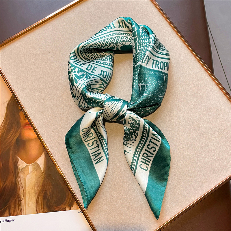Letter Printing Silk Satin Han - огляд і ціна Women Fashion Necktie