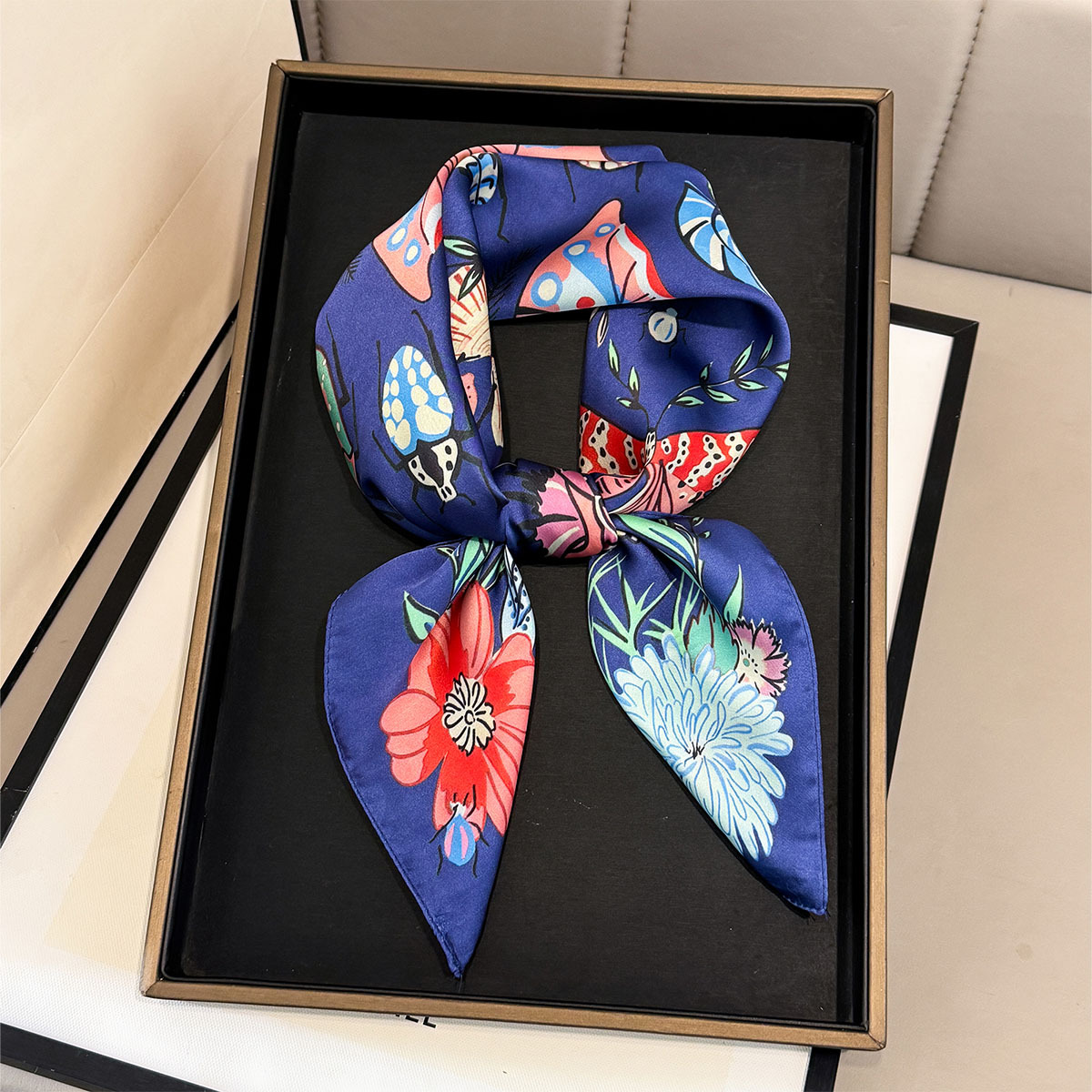 2026 New Butterfly Print Silk  - огляд і ціна Women Fashion Necktie