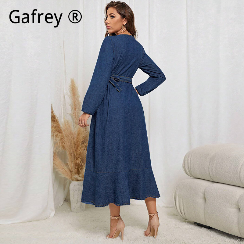 Plus Size Women Denim Dress Lo - огляд і ціна Women Fashion Jeans