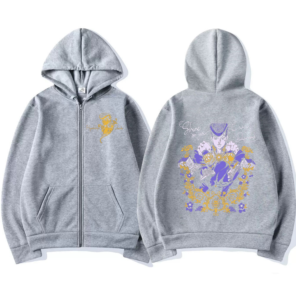 Anime Jojo Bizarre Adventure Z - огляд і ціна Women'S Fashion Zip Up Hoodies