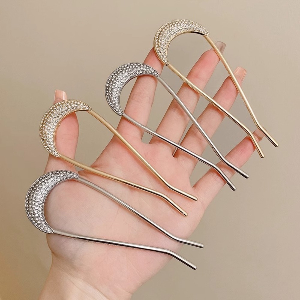 1/2pcs U-Shaped Crystal Hairpi - огляд і ціна Women Fashion Hair Style