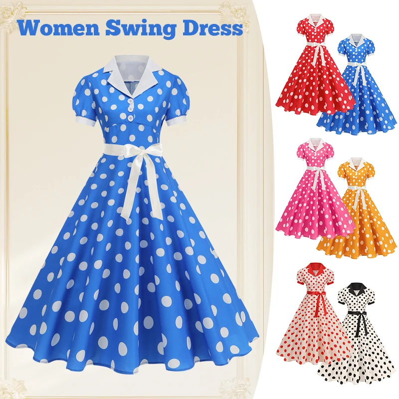 Vintage Polka Dot Summer Dress - огляд і ціна Women'S Fashion In The 1950S