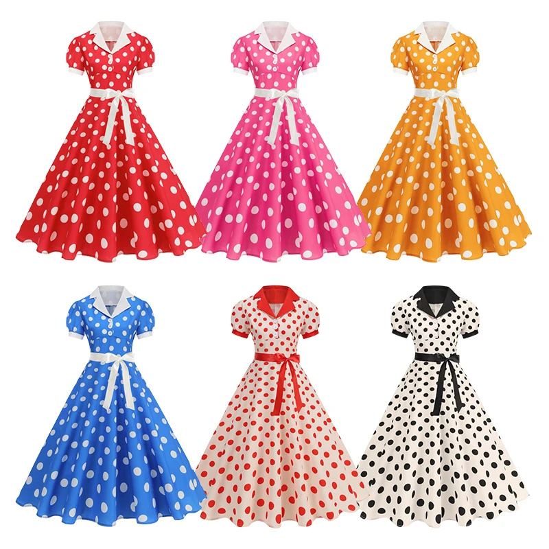 Vintage Polka Dot Summer Dress - огляд і ціна Women'S Fashion In The 1950S