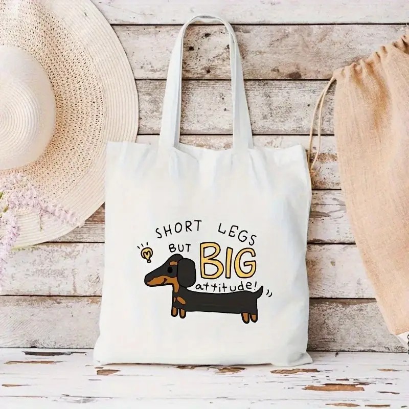 Cute Dachshund Funny Handbags  - огляд і ціна Women Fashion Drawing