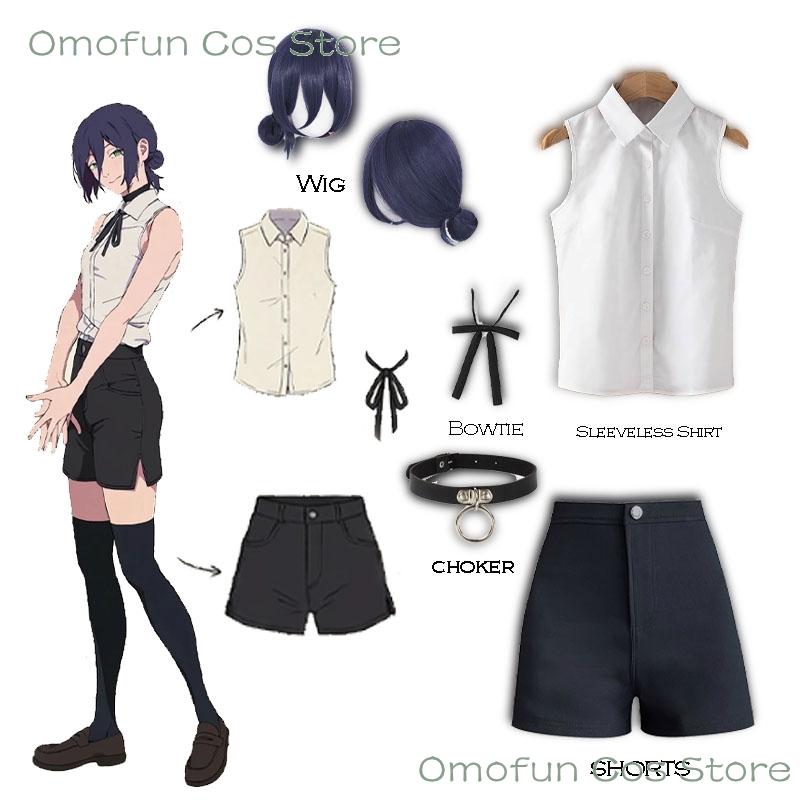 Reze Cosplay Costume Sleeveles - огляд і ціна Sleeveless Jumpsuit