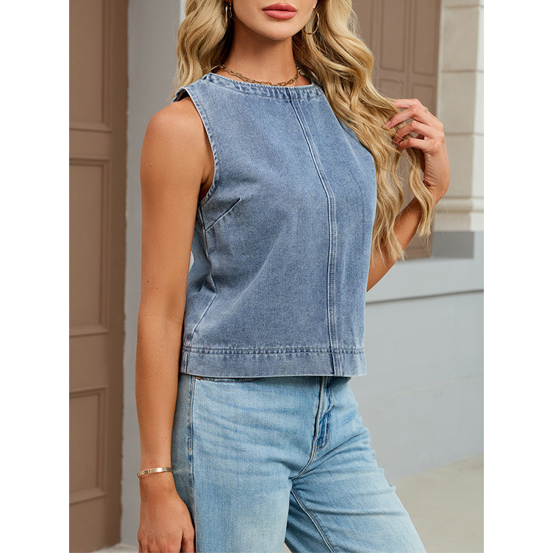 Benuynffy Casual Round Neck De - огляд і ціна Women Fashion Jeans