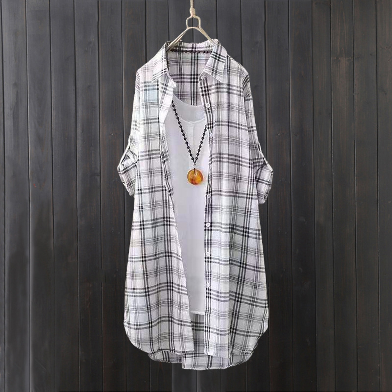 Plaid shirt women's summer lon - огляд і ціна Women'S Fashion Jackets
