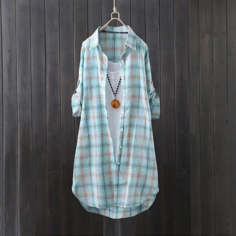 Plaid shirt women's summer lon - огляд і ціна Women'S Fashion Jackets