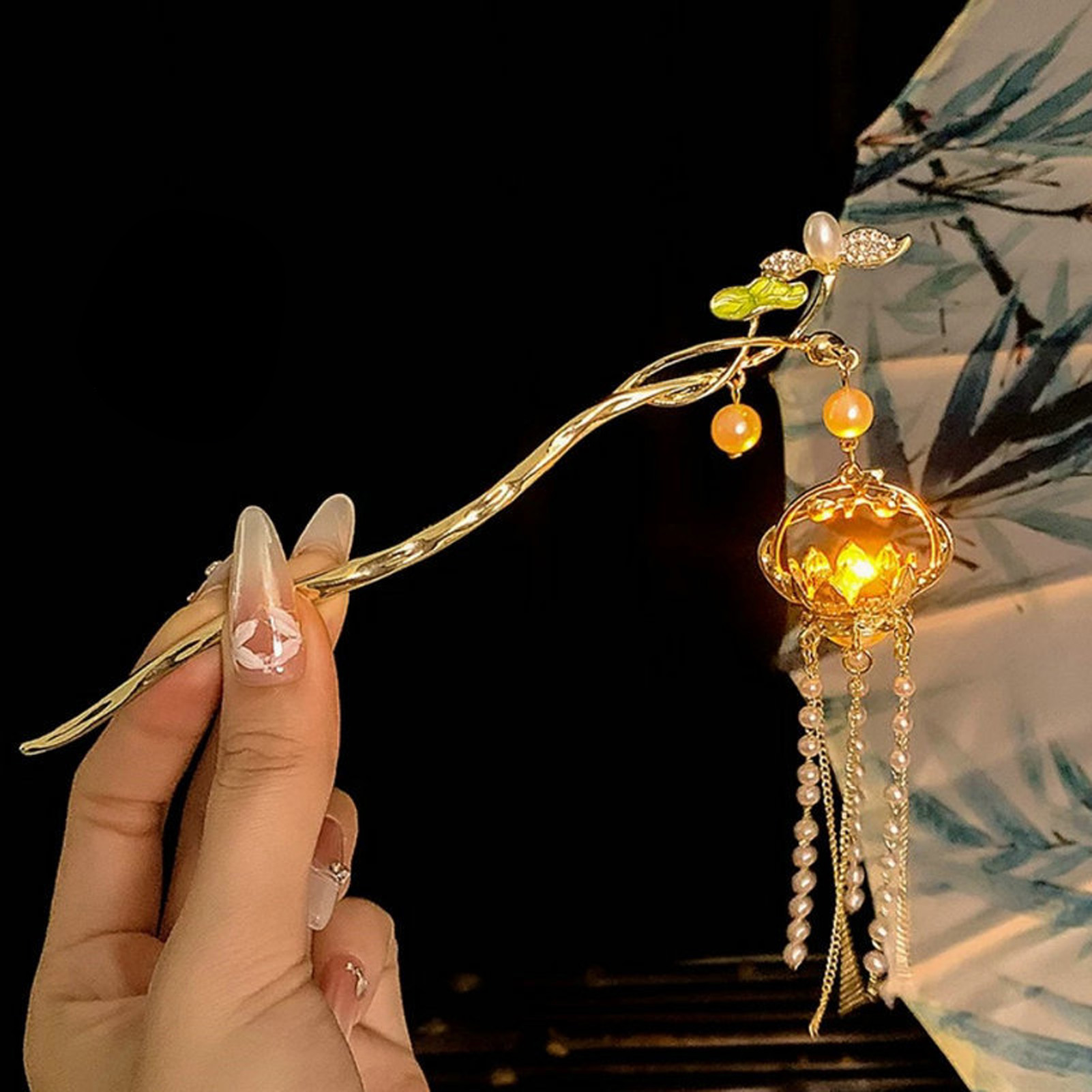 Luminous Flower Hairpin For Wo - огляд і ціна Women Fashion Hair Style